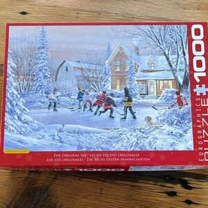 Winter Hockey Puzzle - 1000 Pieces